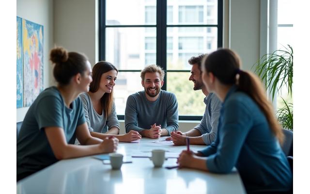 RaegisKey support team members in a modern Austin office collaborating.